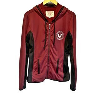 True Religion Logo Zip Hoodie - size Large